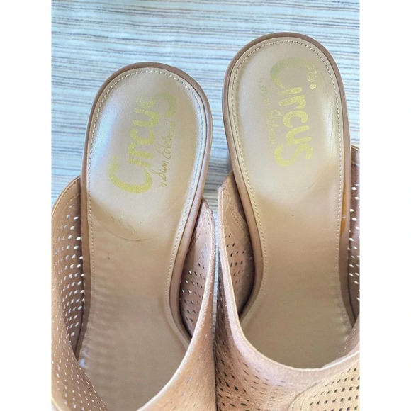 Circus by Sam Edelman Womens Tan Slip-On Open Toe Clog Sandals US 9.5 Boho - Picture 5 of 12